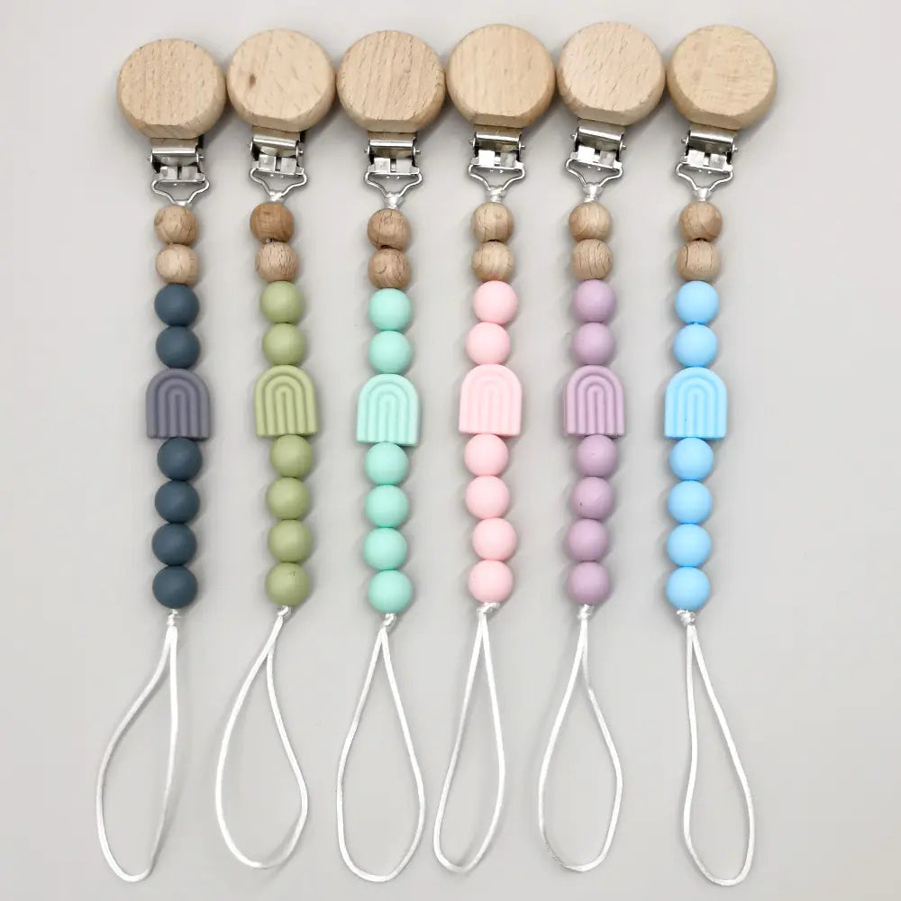 The Sensy™ Beechwood Pacifier Clip